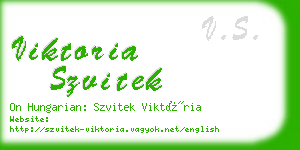 viktoria szvitek business card